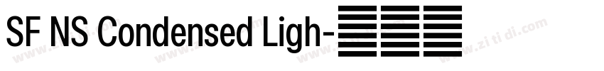 SF NS Condensed Ligh字体转换 SF NS Condensed Ligh字体转换